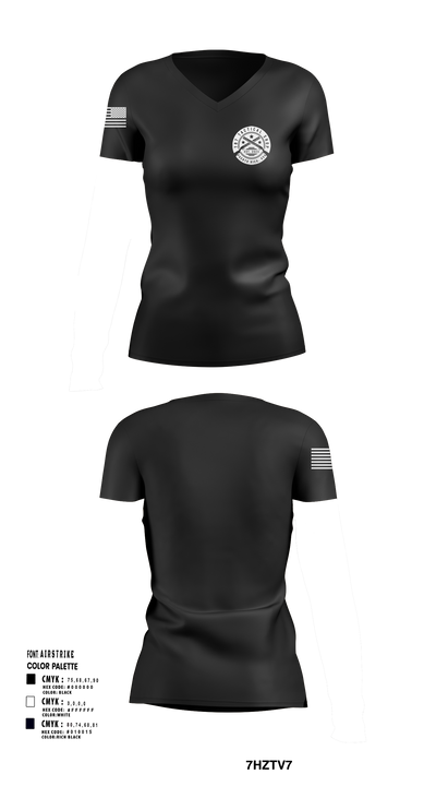 787 Tactical 11331515 Women's Short Sleeve V-neck Shirt - 103