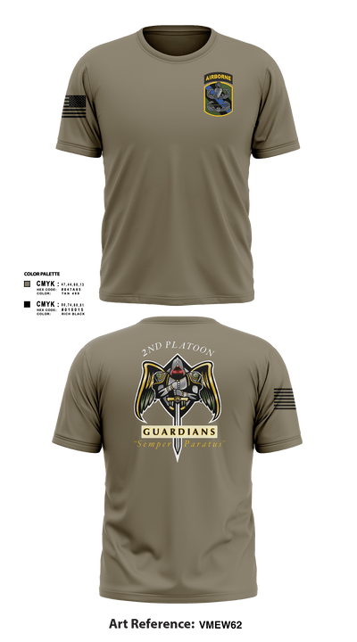 2/108th Guardians 93195789 Short Sleeve Performance Shirt - 2