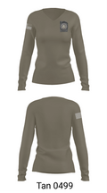 CBWDC Jail Security 78638025 Women's Long Sleeve V-neck Shirt - 73