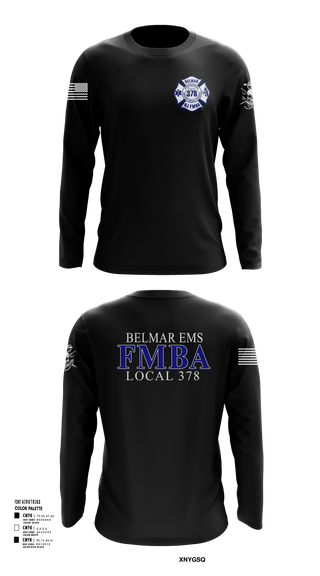 Long Sleeve Performance Shirt, Belmar FMBA, Fire Department, Teamtime, Team time, sublimation, custom sports apparel, team uniforms, spirit wear, spiritwear, sports uniforms, custom shirts, team store, custom team store, fundraiser sports, apparel fundraiser