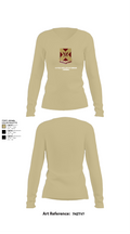 4/9 Field Artillery 56 Command (Pershing) 34975025 Women's Long Sleeve V-neck Shirt - 82