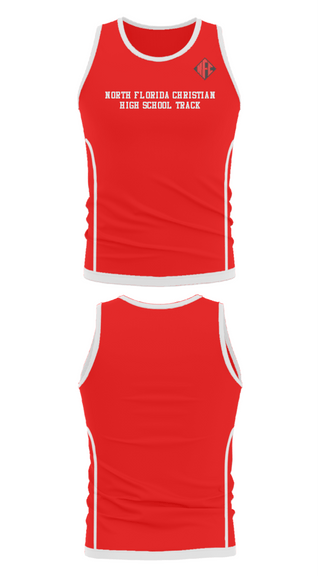 Tank Top, North Florida Christian High School Track, Track & Field, Teamtime, Team time, sublimation, custom sports apparel, team uniforms, spirit wear, spiritwear, sports uniforms, custom shirts, team store, custom team store, fundraiser sports, apparel fundraiser