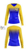 Parsons High School Swimming 23656588 Women's Long Sleeve V-neck Shirt - 1