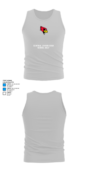 Tank Top, Central Junior High School Golf, Golf, Teamtime, Team time, sublimation, custom sports apparel, team uniforms, spirit wear, spiritwear, sports uniforms, custom shirts, team store, custom team store, fundraiser sports, apparel fundraiser