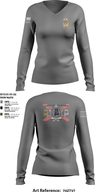 Womens Long Sleeve Vneck Shirt, Narco Nook, Police, Teamtime, Team time, sublimation, custom sports apparel, team uniforms, spirit wear, spiritwear, sports uniforms, custom shirts, team store, custom team store, fundraiser sports, apparel fundraiser