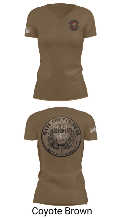 Hays County SWAT 65771365 Women's Short Sleeve V-neck Shirt - 8