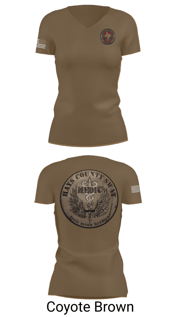 Womens Short Sleeve Vneck Shirt, Hays County SWAT, Police, Teamtime, Team time, sublimation, custom sports apparel, team uniforms, spirit wear, spiritwear, sports uniforms, custom shirts, team store, custom team store, fundraiser sports, apparel fundraiser