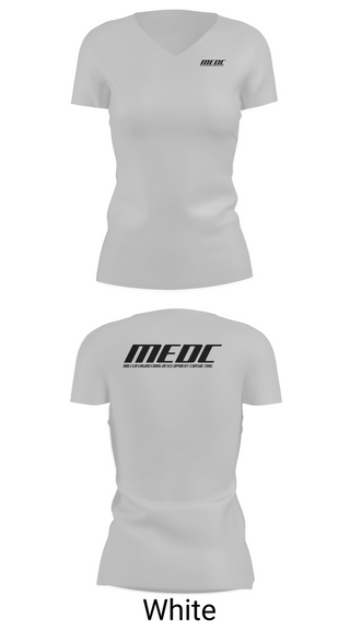 Womens Short Sleeve Vneck Shirt, MEDC, , Teamtime, Team time, sublimation, custom sports apparel, team uniforms, spirit wear, spiritwear, sports uniforms, custom shirts, team store, custom team store, fundraiser sports, apparel fundraiser