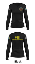 FBI Citizens Academy 38142590 Women's Long Sleeve V-neck Shirt - 35