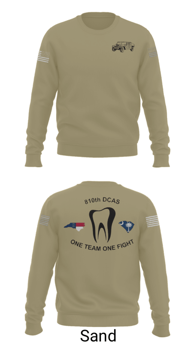 810th med co 30898387 Crew Neck Sweatshirt - 85