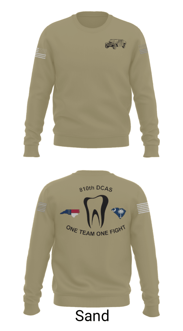 Crew Neck Sweatshirt, 810th med co, Army, Teamtime, Team time, sublimation, custom sports apparel, team uniforms, spirit wear, spiritwear, sports uniforms, custom shirts, team store, custom team store, fundraiser sports, apparel fundraiser