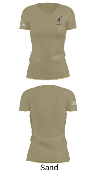 Women's Short Sleeve Vneck Shirt, B Btry 2142, National Guard, Teamtime, Team time, sublimation, custom sports apparel, team uniforms, spirit wear, spiritwear, sports uniforms, custom shirts, team store, custom team store, fundraiser sports, apparel fundraiser