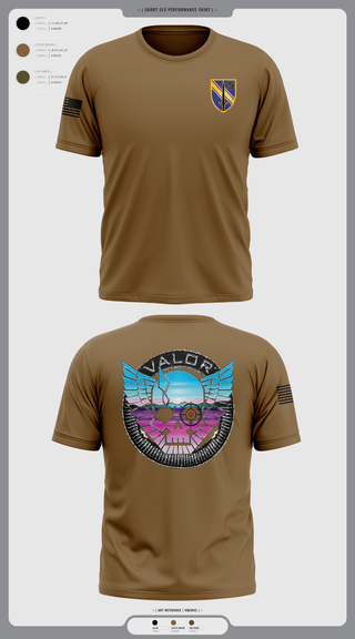 Short Sleeve Performance Shirt, VALOR CO. 5BN, 1SFAB, Army, Teamtime, Team time, sublimation, custom sports apparel, team uniforms, spirit wear, spiritwear, sports uniforms, custom shirts, team store, custom team store, fundraiser sports, apparel fundraiser