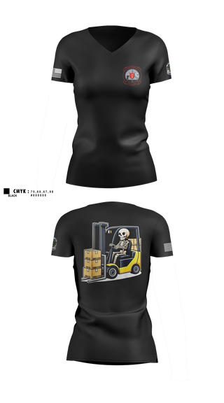 Womens Short Sleeve Vneck Shirt, , Marines, Teamtime, Team time, sublimation, custom sports apparel, team uniforms, spirit wear, spiritwear, sports uniforms, custom shirts, team store, custom team store, fundraiser sports, apparel fundraiser