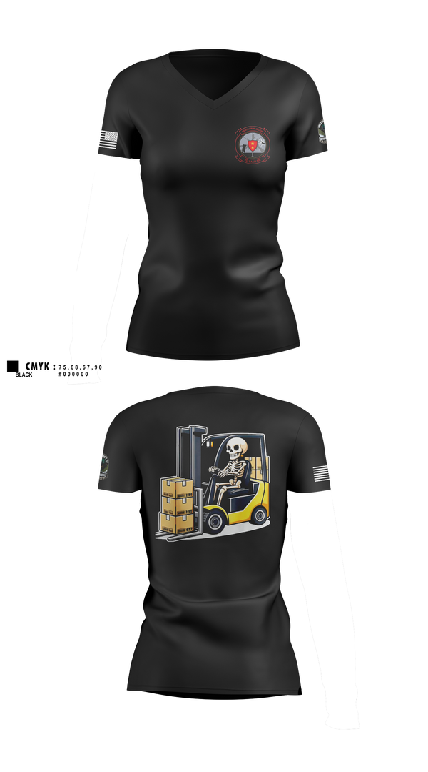 Womens Short Sleeve Vneck Shirt, , Marines, Teamtime, Team time, sublimation, custom sports apparel, team uniforms, spirit wear, spiritwear, sports uniforms, custom shirts, team store, custom team store, fundraiser sports, apparel fundraiser