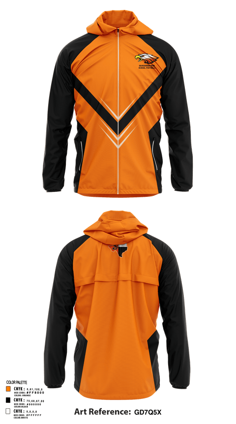 Windbreaker, Sanderson High School Football, Football, Teamtime, Team time, sublimation, custom sports apparel, team uniforms, spirit wear, spiritwear, sports uniforms, custom shirts, team store, custom team store, fundraiser sports, apparel fundraiser