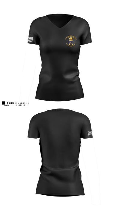 HHT 102 CAV 64031917 Women's Short Sleeve V-neck Shirt - 1