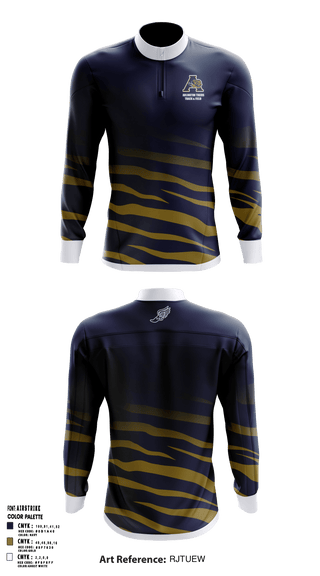 Quarter Zip Jacket, Arlington Tigers, Track & Field, Teamtime, Team time, sublimation, custom sports apparel, team uniforms, spirit wear, spiritwear, sports uniforms, custom shirts, team store, custom team store, fundraiser sports, apparel fundraiser