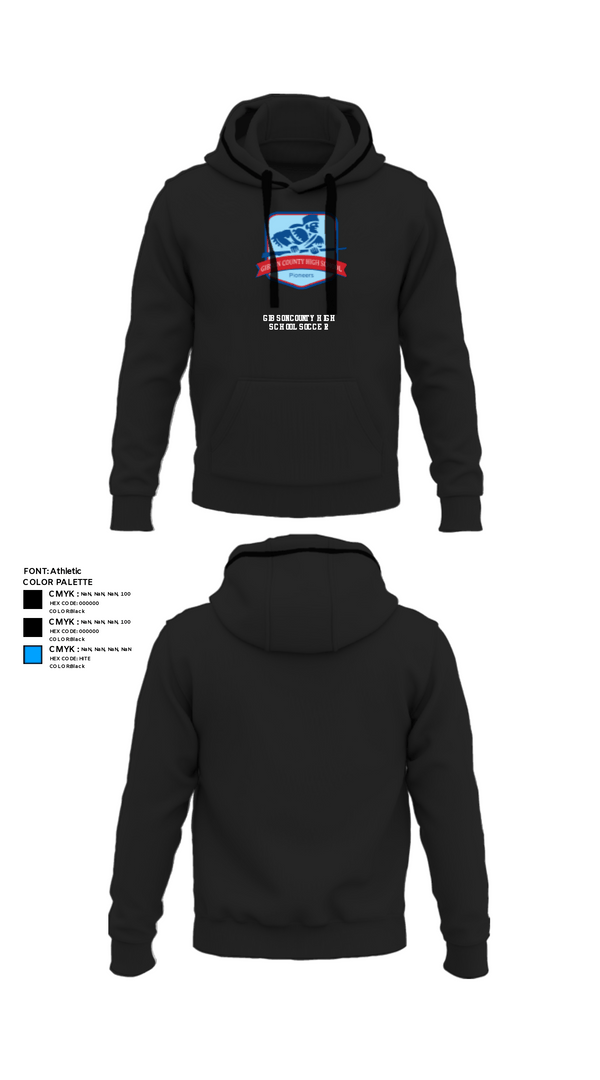 Hoodie, Gibson County High School Soccer, Women's Soccer, Teamtime, Team time, sublimation, custom sports apparel, team uniforms, spirit wear, spiritwear, sports uniforms, custom shirts, team store, custom team store, fundraiser sports, apparel fundraiser