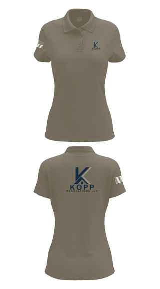 Womens Short Sleeve Performance Polo, Kopp Renovations, , Teamtime, Team time, sublimation, custom sports apparel, team uniforms, spirit wear, spiritwear, sports uniforms, custom shirts, team store, custom team store, fundraiser sports, apparel fundraiser