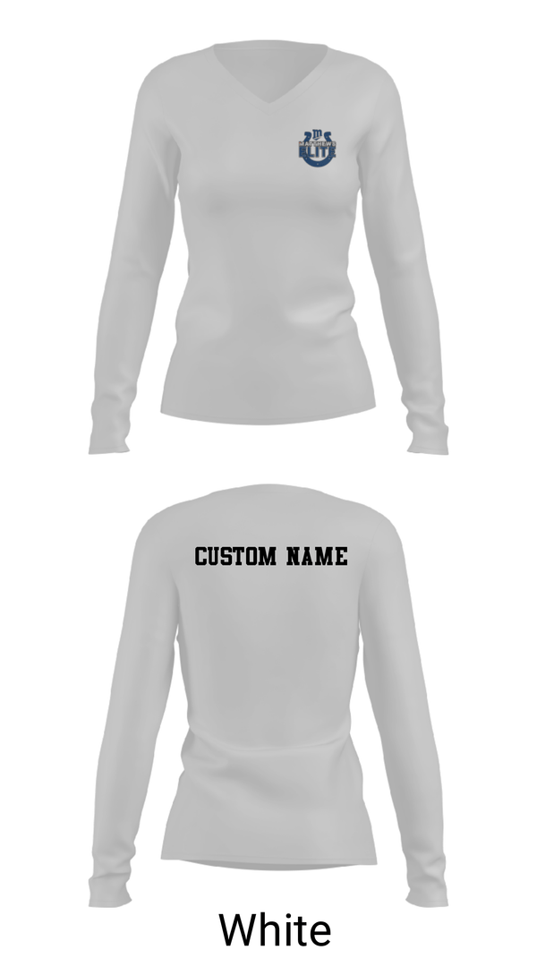 Women's Long Sleeve Vneck Shirt, Matthews Elite, Football, Teamtime, Team time, sublimation, custom sports apparel, team uniforms, spirit wear, spiritwear, sports uniforms, custom shirts, team store, custom team store, fundraiser sports, apparel fundraiser