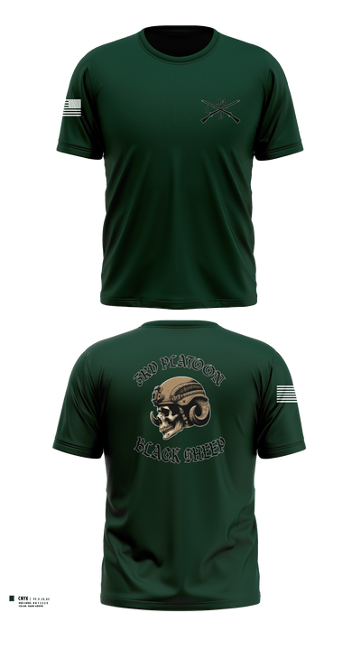 3rd PLT Black Sheep 32884167 Short Sleeve Performance Shirt - 88