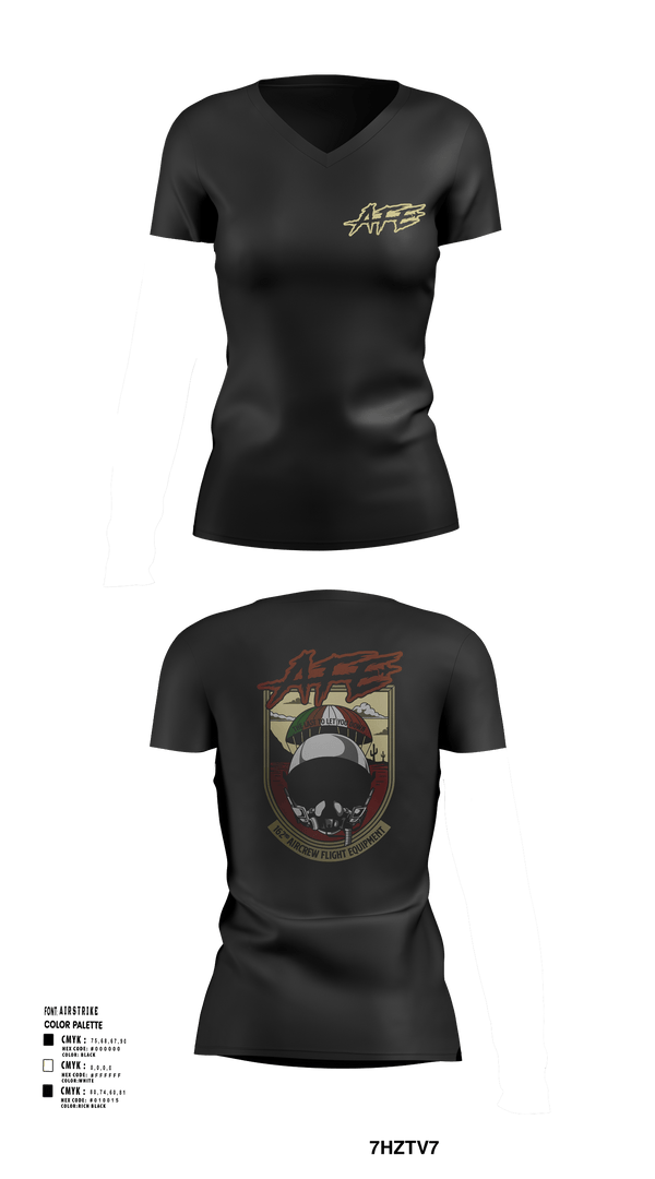 Womens Short Sleeve Vneck Shirt, 162 AFE, Air Force, Teamtime, Team time, sublimation, custom sports apparel, team uniforms, spirit wear, spiritwear, sports uniforms, custom shirts, team store, custom team store, fundraiser sports, apparel fundraiser