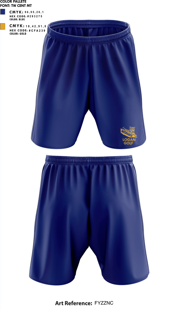 Athletic Shorts With Pockets, Logan High School Golf, Golf, Teamtime, Team time, sublimation, custom sports apparel, team uniforms, spirit wear, spiritwear, sports uniforms, custom shirts, team store, custom team store, fundraiser sports, apparel fundraiser