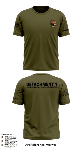 Short Sleeve Performance Shirt, Detachment 1, Air Force, Teamtime, Team time, sublimation, custom sports apparel, team uniforms, spirit wear, spiritwear, sports uniforms, custom shirts, team store, custom team store, fundraiser sports, apparel fundraiser