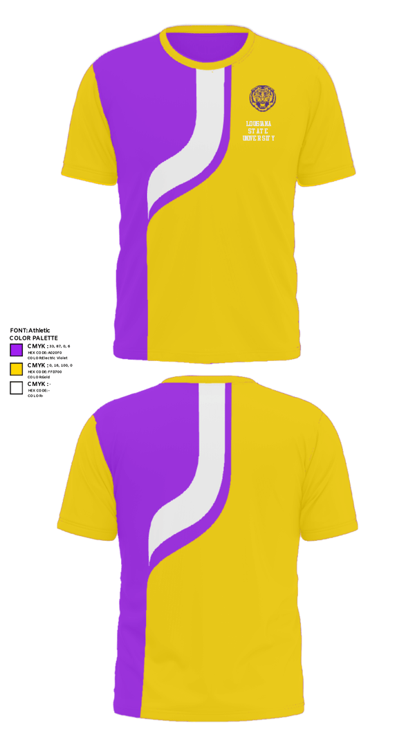 Short Sleeve Performance Shirt, Louisiana State University, Spirit Store, Teamtime, Team time, sublimation, custom sports apparel, team uniforms, spirit wear, spiritwear, sports uniforms, custom shirts, team store, custom team store, fundraiser sports, apparel fundraiser