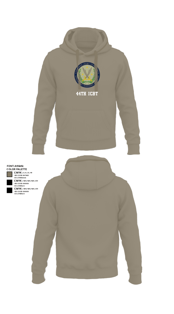 Hoodie, 44th ICBT, National Guard, Teamtime, Team time, sublimation, custom sports apparel, team uniforms, spirit wear, spiritwear, sports uniforms, custom shirts, team store, custom team store, fundraiser sports, apparel fundraiser