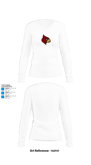 Womens Long Sleeve Vneck Shirt, Winlock Middle School Cross Country, Cross Country, Teamtime, Team time, sublimation, custom sports apparel, team uniforms, spirit wear, spiritwear, sports uniforms, custom shirts, team store, custom team store, fundraiser sports, apparel fundraiser