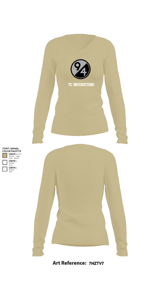 Womens Long Sleeve Vneck Shirt, TC Instructors, , Teamtime, Team time, sublimation, custom sports apparel, team uniforms, spirit wear, spiritwear, sports uniforms, custom shirts, team store, custom team store, fundraiser sports, apparel fundraiser