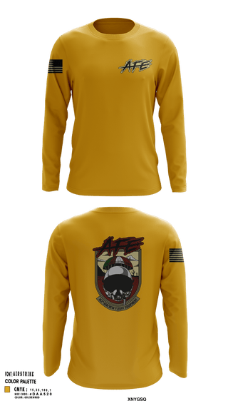 Long Sleeve Performance Shirt, 162 AFE, Air Force, Teamtime, Team time, sublimation, custom sports apparel, team uniforms, spirit wear, spiritwear, sports uniforms, custom shirts, team store, custom team store, fundraiser sports, apparel fundraiser