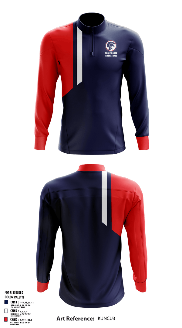 Quarter Zip Jacket, Shaler Area Elementary Basketball Association, Men's Basketball, Teamtime, Team time, sublimation, custom sports apparel, team uniforms, spirit wear, spiritwear, sports uniforms, custom shirts, team store, custom team store, fundraiser sports, apparel fundraiser