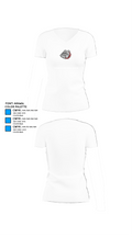 vWyandotte High School Bowling 95390807 Women's Short Sleeve V-neck Shirt - 18