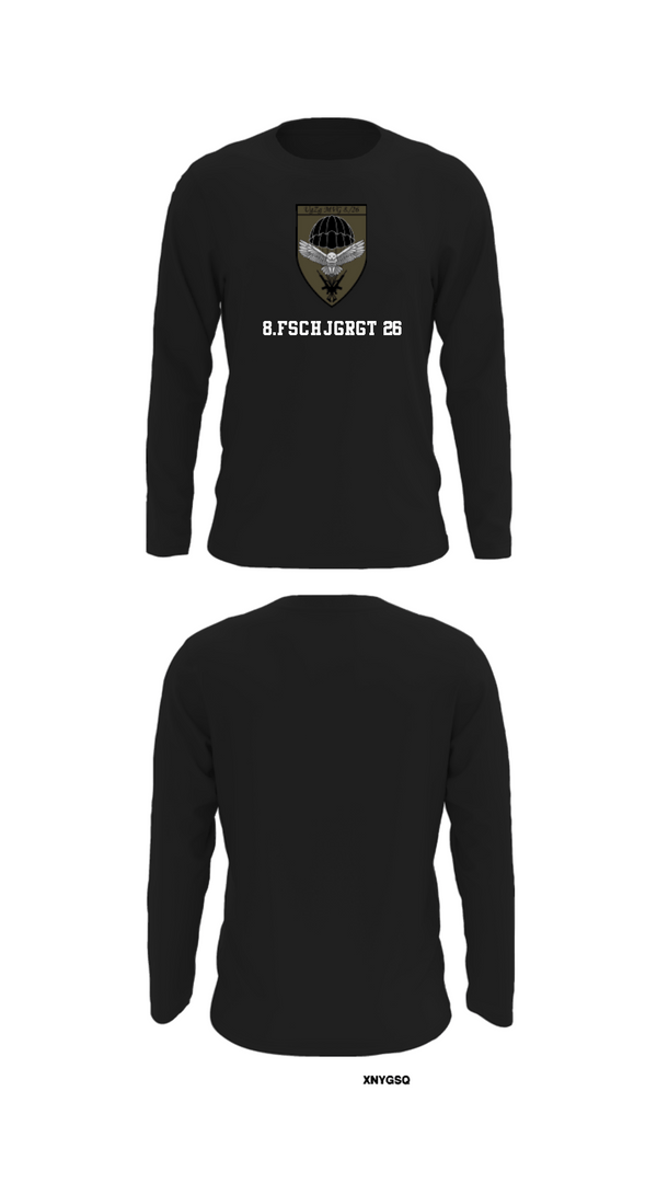 Long Sleeve Performance Shirt, 8.FschJgRgt 26, Army, Teamtime, Team time, sublimation, custom sports apparel, team uniforms, spirit wear, spiritwear, sports uniforms, custom shirts, team store, custom team store, fundraiser sports, apparel fundraiser