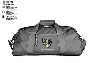 Duffle Bag, West Jordan High School Golf, Golf, Teamtime, Team time, sublimation, custom sports apparel, team uniforms, spirit wear, spiritwear, sports uniforms, custom shirts, team store, custom team store, fundraiser sports, apparel fundraiser