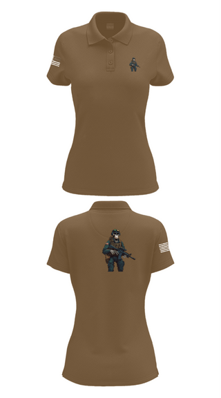 Women's Short Sleeve Performance Polo, 3d lsb, Marines, Teamtime, Team time, sublimation, custom sports apparel, team uniforms, spirit wear, spiritwear, sports uniforms, custom shirts, team store, custom team store, fundraiser sports, apparel fundraiser