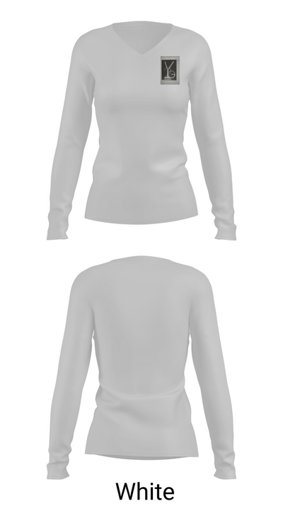 Y2GRANT 69219552 Women's Long Sleeve V-neck Shirt - 16