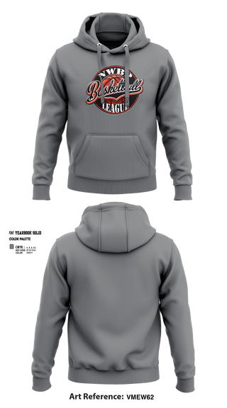 Hoodie, North West Bergen Passaic Basketball League, Men's Basketball, Teamtime, Team time, sublimation, custom sports apparel, team uniforms, spirit wear, spiritwear, sports uniforms, custom shirts, team store, custom team store, fundraiser sports, apparel fundraiser