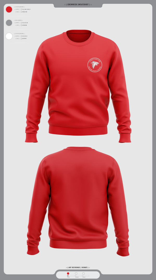 Crew Neck Sweatshirt, Constantine High School Cross Country, Cross Country, Teamtime, Team time, sublimation, custom sports apparel, team uniforms, spirit wear, spiritwear, sports uniforms, custom shirts, team store, custom team store, fundraiser sports, apparel fundraiser