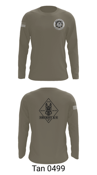 Long Sleeve Performance Shirt, GCSO K9, , Teamtime, Team time, sublimation, custom sports apparel, team uniforms, spirit wear, spiritwear, sports uniforms, custom shirts, team store, custom team store, fundraiser sports, apparel fundraiser