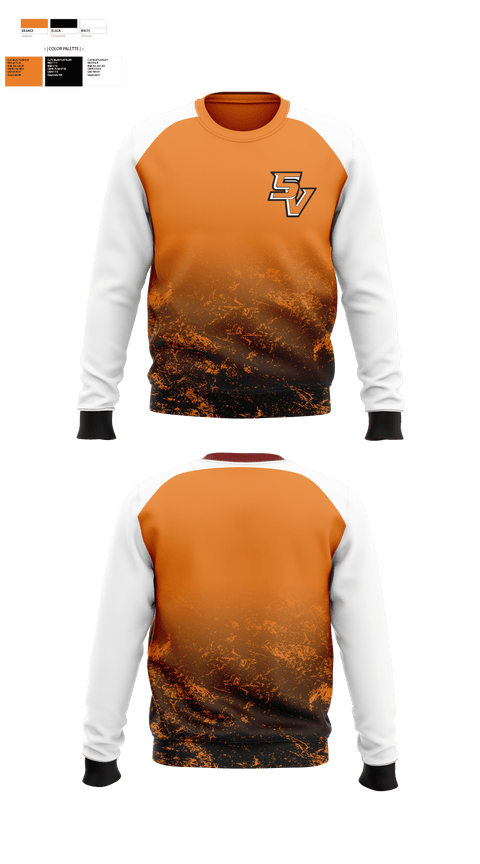 Crew Neck Sweatshirt, South View High School Volleyball, Men's Volleyball, Teamtime, Team time, sublimation, custom sports apparel, team uniforms, spirit wear, spiritwear, sports uniforms, custom shirts, team store, custom team store, fundraiser sports, apparel fundraiser