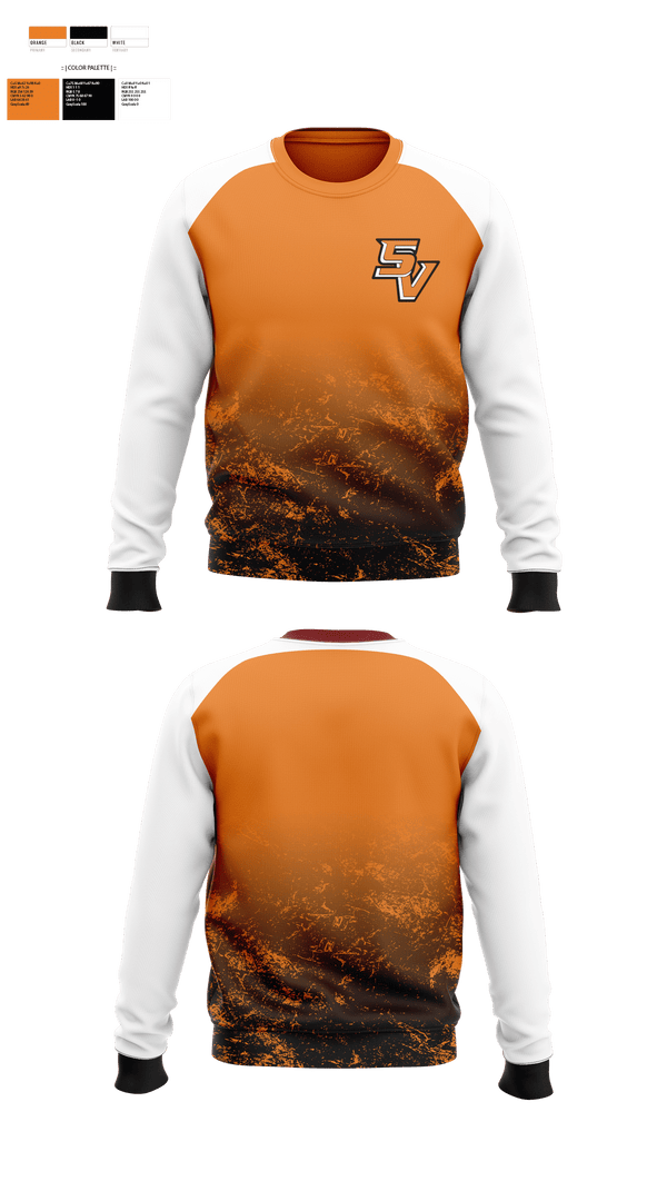 Crew Neck Sweatshirt, South View High School Volleyball, Men's Volleyball, Teamtime, Team time, sublimation, custom sports apparel, team uniforms, spirit wear, spiritwear, sports uniforms, custom shirts, team store, custom team store, fundraiser sports, apparel fundraiser