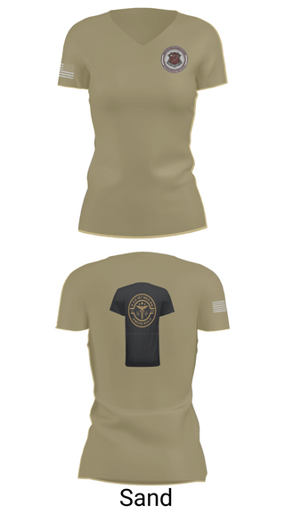Womens Short Sleeve Vneck Shirt, BOLC 187TH, Army, Teamtime, Team time, sublimation, custom sports apparel, team uniforms, spirit wear, spiritwear, sports uniforms, custom shirts, team store, custom team store, fundraiser sports, apparel fundraiser