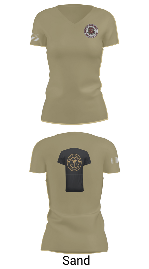 Womens Short Sleeve Vneck Shirt, BOLC 187TH, Army, Teamtime, Team time, sublimation, custom sports apparel, team uniforms, spirit wear, spiritwear, sports uniforms, custom shirts, team store, custom team store, fundraiser sports, apparel fundraiser