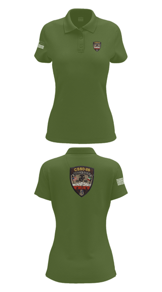 Women's Short Sleeve Performance Polo, CSSD 28, Marines, Teamtime, Team time, sublimation, custom sports apparel, team uniforms, spirit wear, spiritwear, sports uniforms, custom shirts, team store, custom team store, fundraiser sports, apparel fundraiser