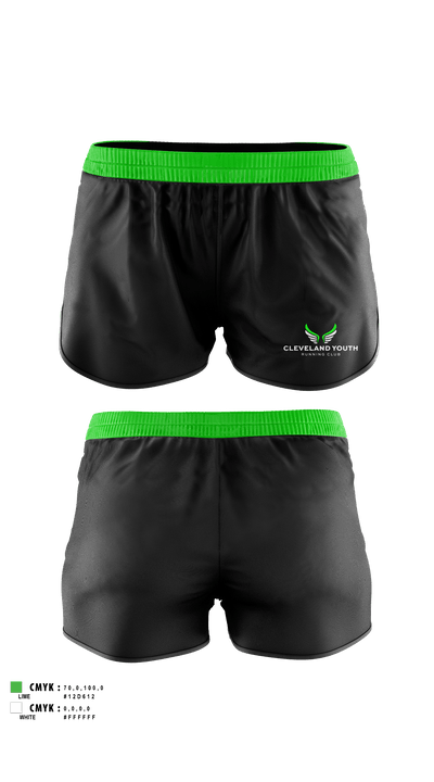 Cleveland Youth Running Club 35582645 Women's Shorts - 3