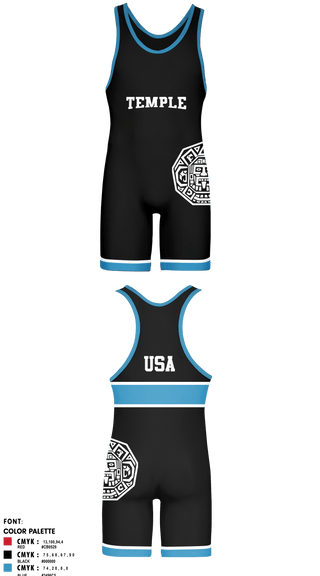 Wrestling Singlet, Temple Wrestling Club, Wrestling, Teamtime, Team time, sublimation, custom sports apparel, team uniforms, spirit wear, spiritwear, sports uniforms, custom shirts, team store, custom team store, fundraiser sports, apparel fundraiser